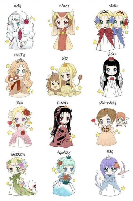 200 hình ảnh 12 cung hoàng đạo đẹp độc đáo nhất chibi anime cổ trang đủ cả BlogAnChoi Zodiac art Anime zodiac Zodiac leo art